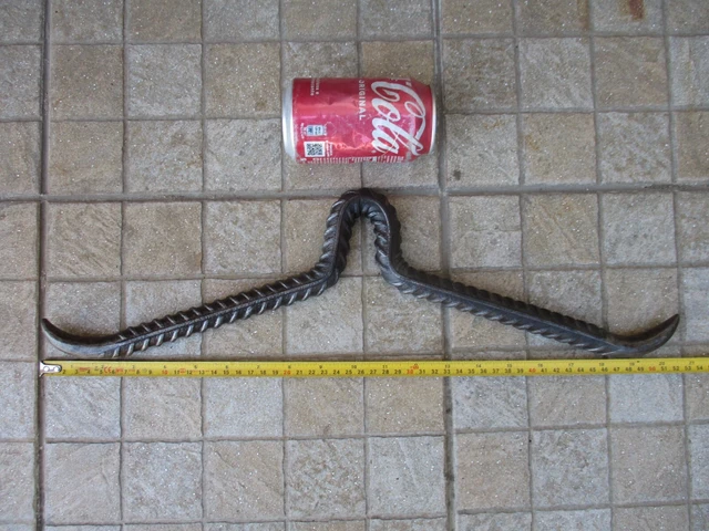 Vintage Iron Ceiling Strong Double Hook Butcher Slaughterhouse Hanging Animals