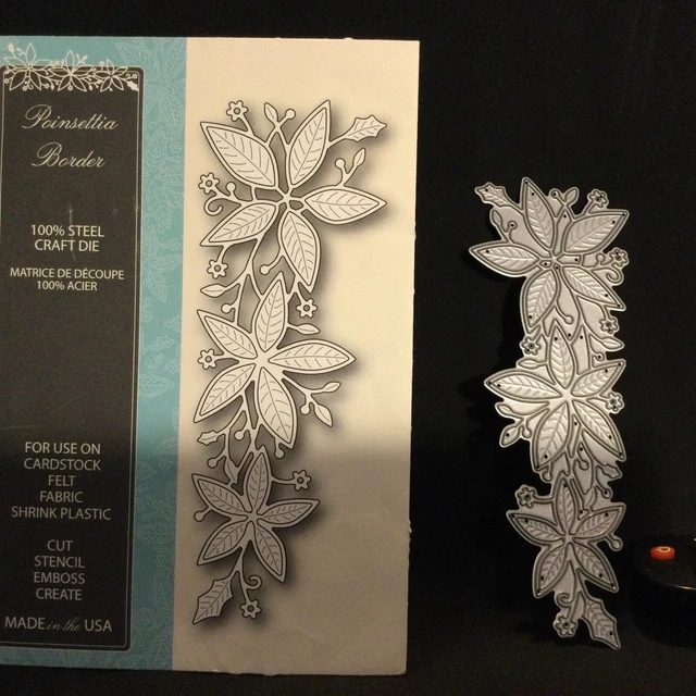 Memory Box Cutting Dies - Poinsettia Border B4