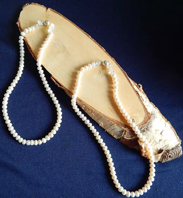 Akoya-Perlen Collier Halskette*MagnetVerschluß*echte ZuchtPerlen*Perlmut**+BONUS