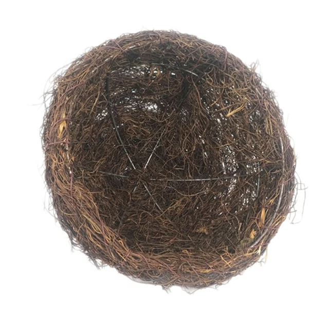 1 pieza nido de pájaro lámpara pantalla decoración estilo rústico ratán lámparas tejidas