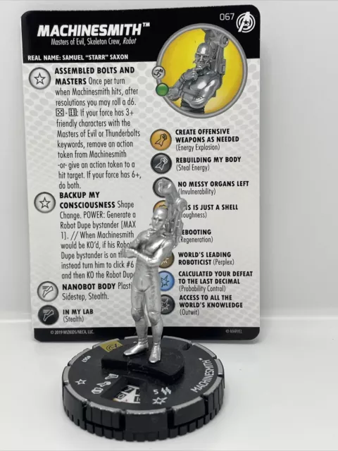 Marvel Heroclix Machinesmith 067 - Captain America and the Avengers