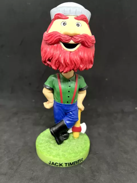 Jack Timber Mascot Bobblehead NodderLooks - Bangor Lumberjacks baseball HTF