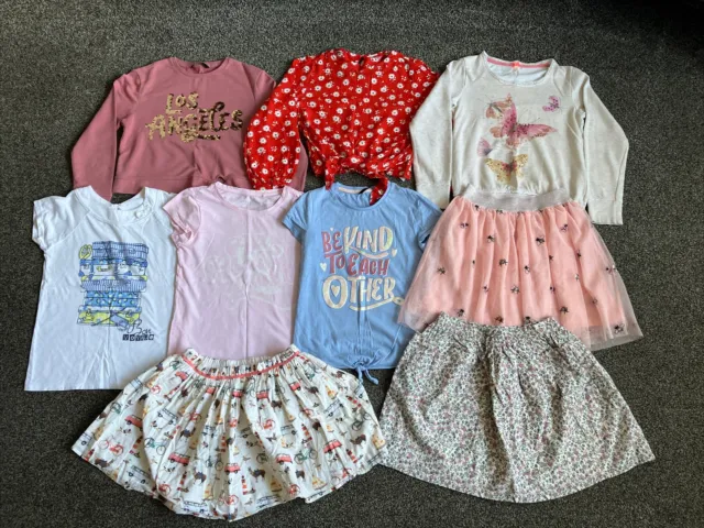 Assorted Bundle Of 9 Girls Clothes Tops Skirts Next TU George Age 10-11 Years