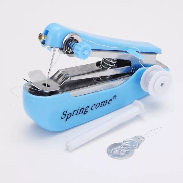 Random Color Mini Sewing Machines Needlework Hand-Held Clothes Sewing T-wa