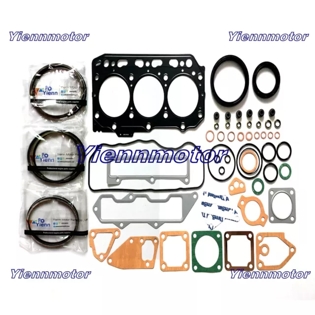 3TNE88 Piston Ring Overhaul Gasket Kit For Yanmar JOHN DEERE 4400 4410 Tractor