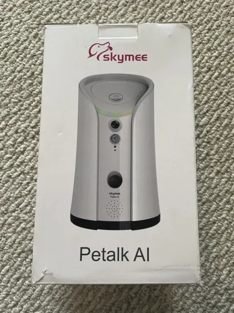 Dispensador de tratamiento Skymee Petalk AI para cámara para perro Wifi Alexa compatible | Reacondicionado