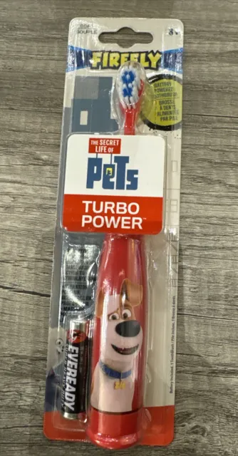 Firefly The Secret Life of Pets Soft Kids Turbo Power Toothbrush New