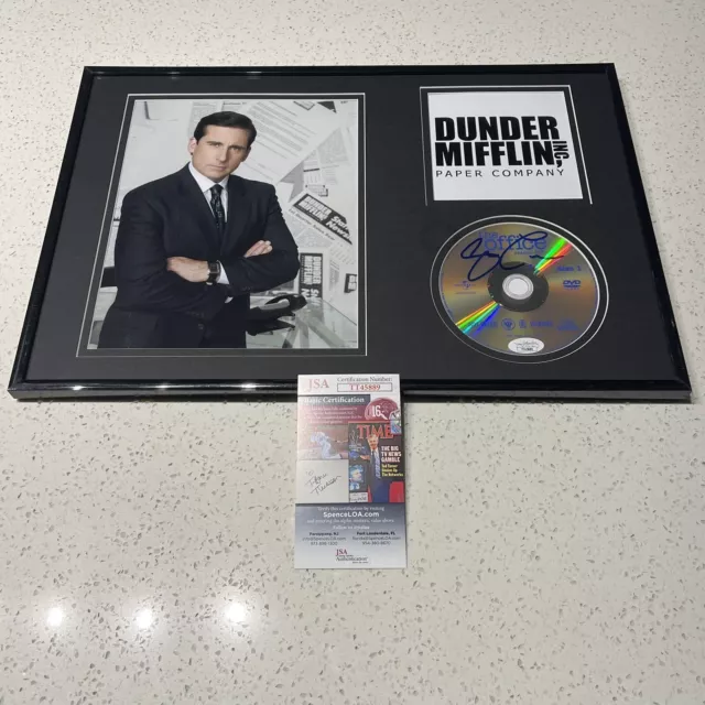 Steve Carell Signed The Office Dvd Photo Display Autograph Framed Jsa Coa