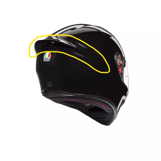 Agv spoiler casco K1 nero lucido kit02802