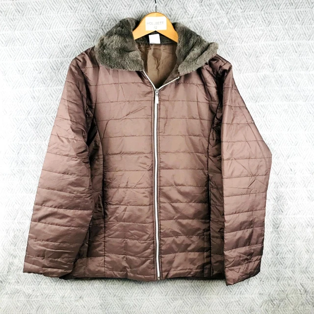 Veste Cuir Femme Avec Col Et épaule En Fourrure - Taille 42 - Couleur Marron - Marque Inner Mode Paris - Neuf Avec étiquettes