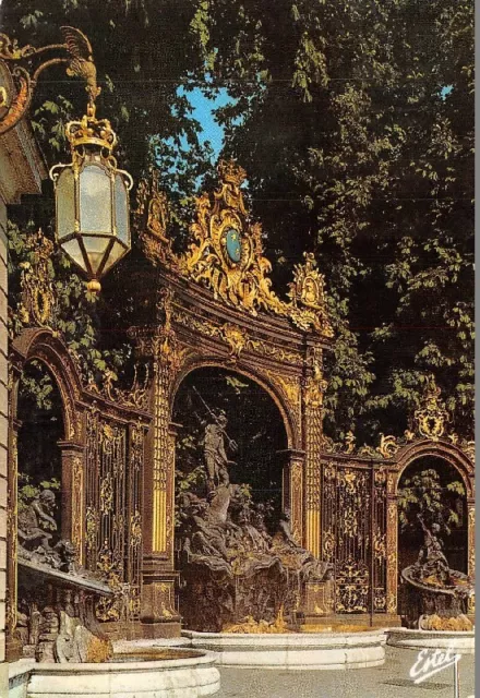 NANCY - Place Stanislas - Fountain of Neptune - Jean Lamour Grill