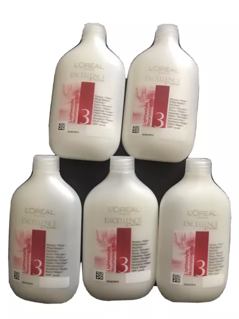 L’OREAL EXCELLENCE CREME - Lightweight Nourishing Mask conditioner , 5 ...