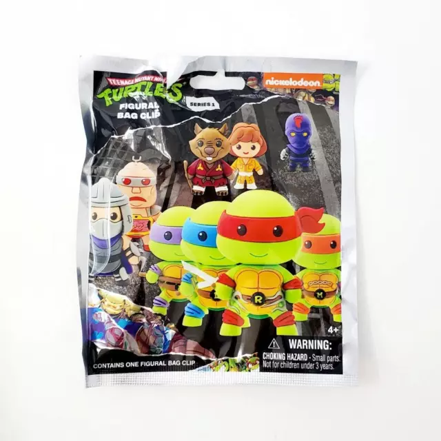 Teenage Mutant Ninja Turtles Series 1 Figural 3D Bag Clip - YOU CHOOSE!!