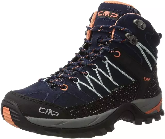 Cmp Women'S High Rise Hiking Shoes, Blue B Blue Giada Peach 92Ad, 8.5 Us