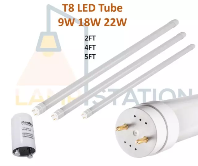 4x LED Starter, Easily Convert to LED Tubes Replace Fluorescent Fittings  Starter