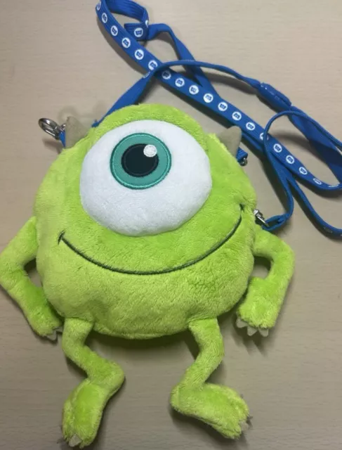 Tokyo Disney Resort Monsters, Inc  Mike Plush Pass Case Coin Holder Bag Pouch