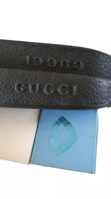 Gucci Sandal Slides Web Trim Green Red Flip Flops Mens  Size 41