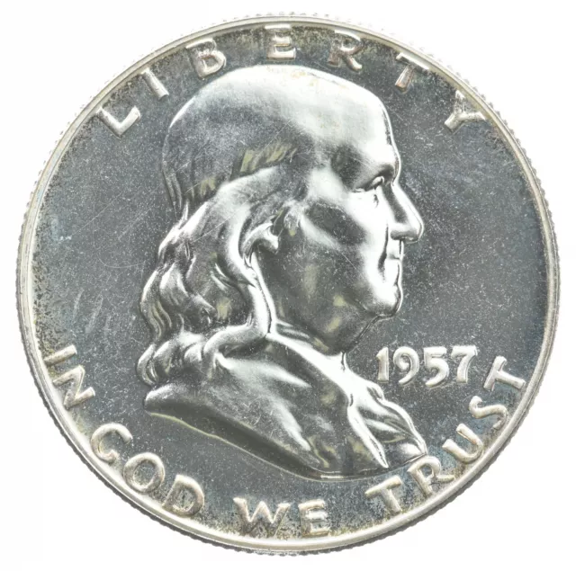 PROOF 1957 Franklin Half Dollar - Specially Minted/Only Found in Proof Sets *075