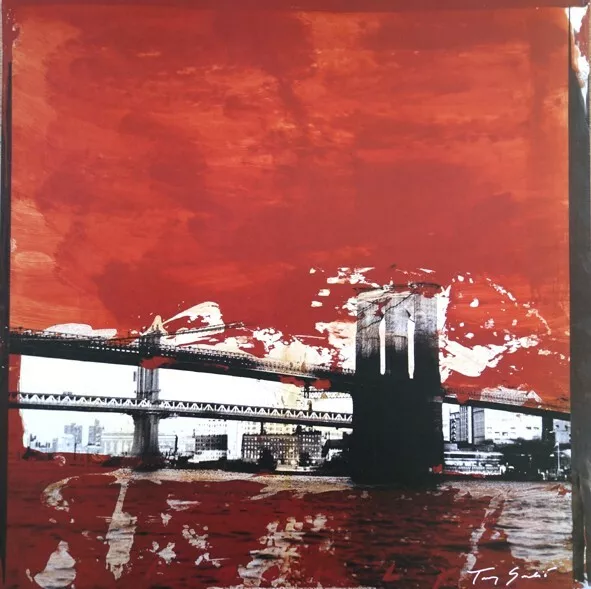 Tony Soulié - tirage Offset lithography - titre "Pont de Brooklyn, NY"