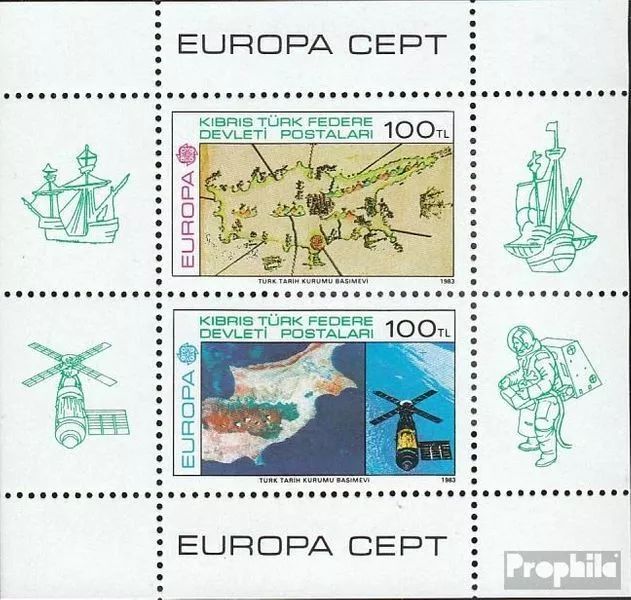 Türkisch-Zypern Block4 (kompl.Ausg.) gestempelt 1983 Europa EUR 12