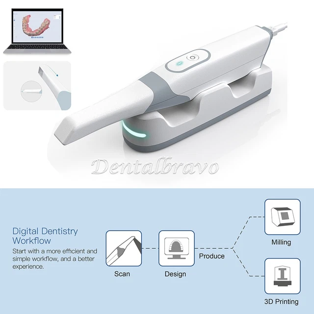 DENTAL INTRA-ORAL 3D Scanner with Software Real Color CAD/CAM Chair ...