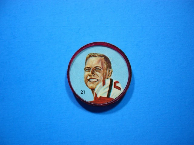 1963 Nalley's Hunter's Plastic Cfl Football Coin #21 Russ Jackson Nalleys