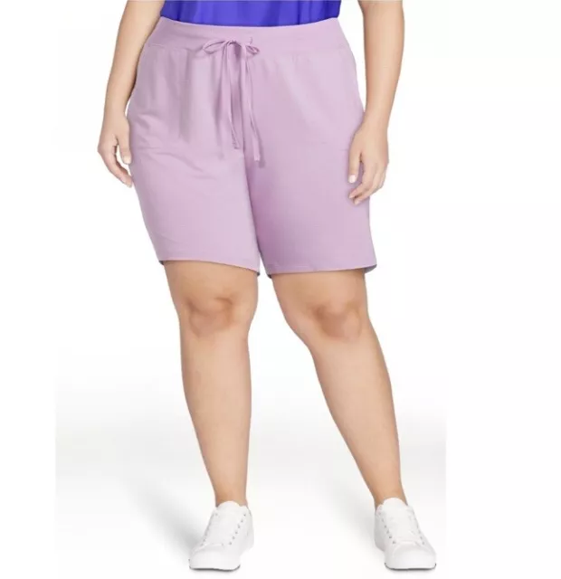 ATHLETIC WORKS WOMEN'S PLUS Clover French Terry Bermuda Shorts Size 3X ...