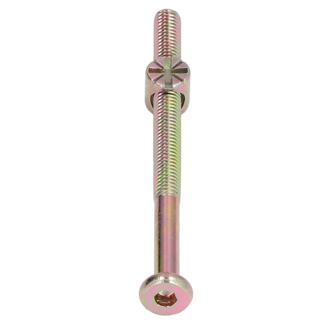 (M6 * 80 mm) 10 set vite culla lettino bambino M6 presa esagonale acciaio inox zincata