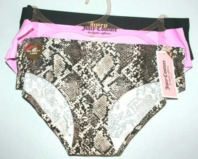 JUICY COUTURE INTIMATES Women's Large Panties Underwear 3-Pk Red Black Pink  £23.32 - PicClick UK
