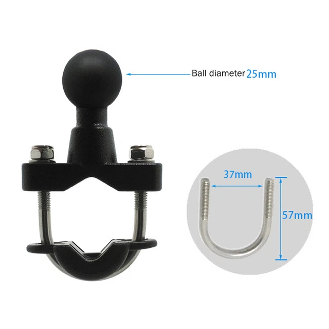 25mm Ball Motorcycle/Bicycle Handlebar Phone Camera Ipad GPS Cylinder Pump Mount