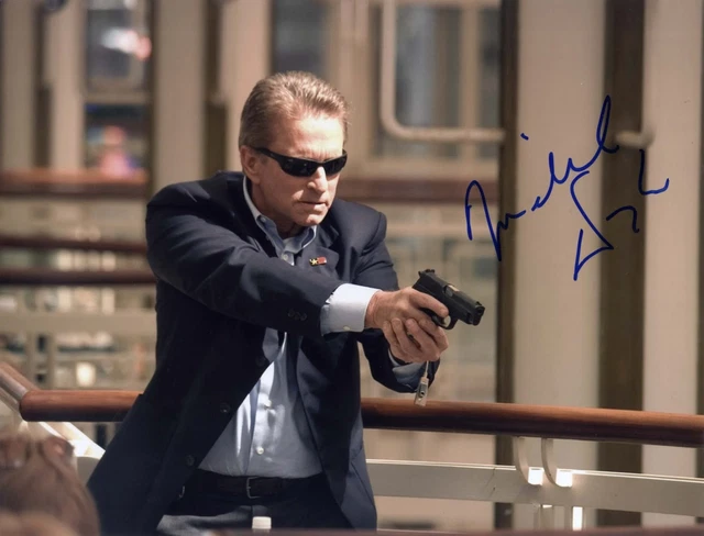 ACTOR Michael Douglas ACADEMY AWARD autograph, IP signed oversize photo 14x11