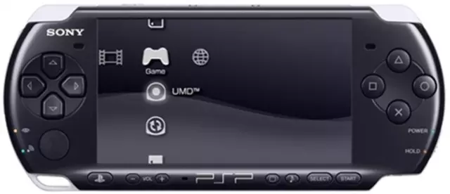 Sony PlayStation Portable PSP Slim 3000 Video Game Console Black + GAMES Bundle