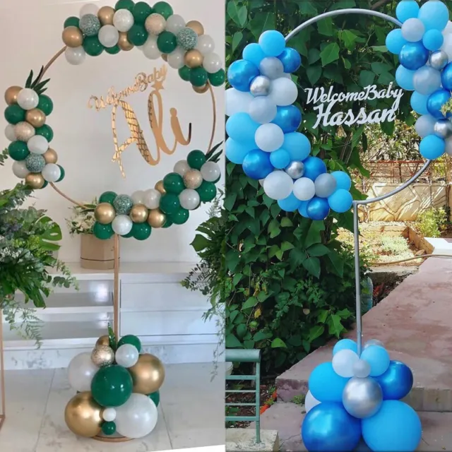 163x73cm Circle Balloon Arch Frame Balloons Stand Holder Kit Wedding decorat YT