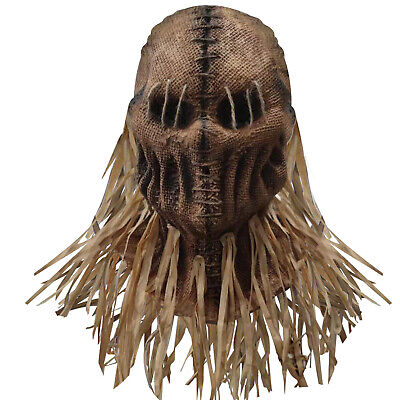 Halloween Latex Mask Horror Killer Scary Scarecrow Cosplay Costume Props Adults