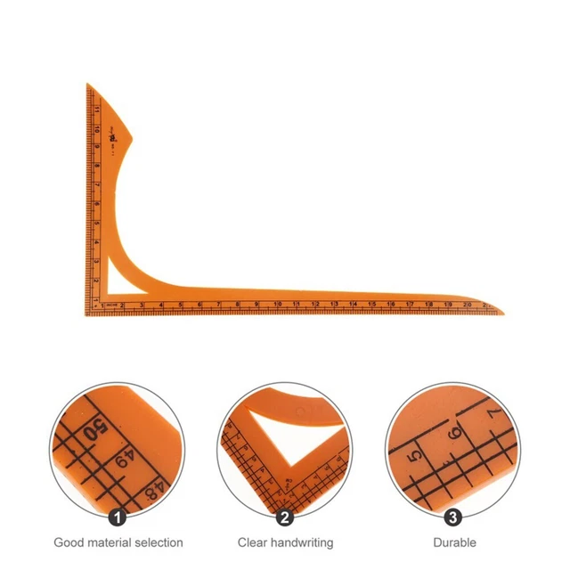 Vereinfachen Sie Ihre Nähaufgaben mit dem doppelten Maßstab L-förmigen Patchwork-Lineal