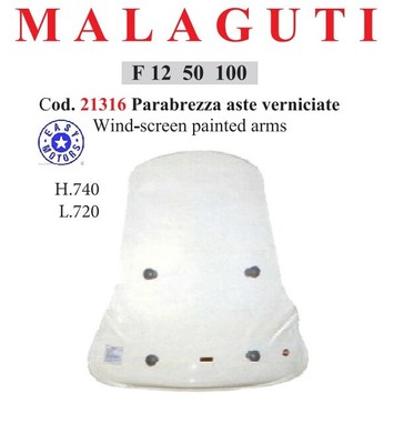 FACO PARABREZZA PARAVENTO TRASPARENTE CON ASTE FACO MALAGUTI F12R F 12 R PHANTOM 50 