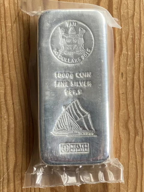 Silberbarren Fiji 2015 1kg 1000g Feinsilber fine silver 999.9 Erstausgabe!