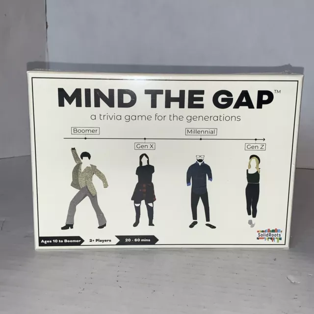 Mind the Gap;m A Trivia Game for the Generations - 2+ Players, Ages 10 to Boomer