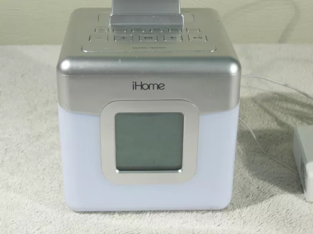 iHome iHM28 colorful radio, clock, alarm and mp3 audio player.