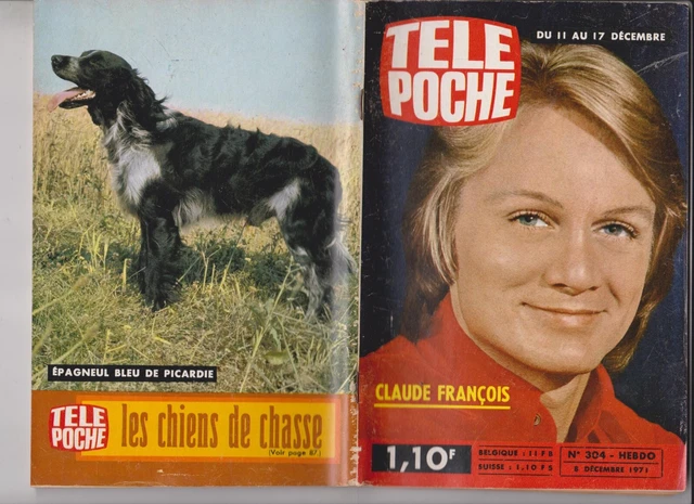 Tele Poche 1971  N° 304  Complet   Claude Francois