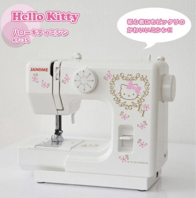 JANOME Sanrio Hello Kitty electric sewing machine compact YB-10 New Japan Rare