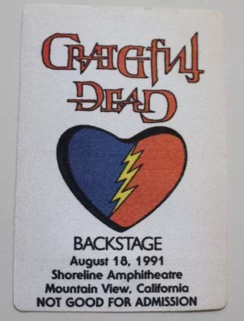 Grateful Dead Backstage Pass 8-18-91 Shoreline Amphitheatre Rick Griffin 1991