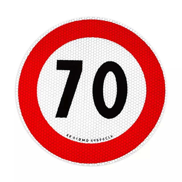 Contrassegno Limite Velocità 70 km/h Omologato EU