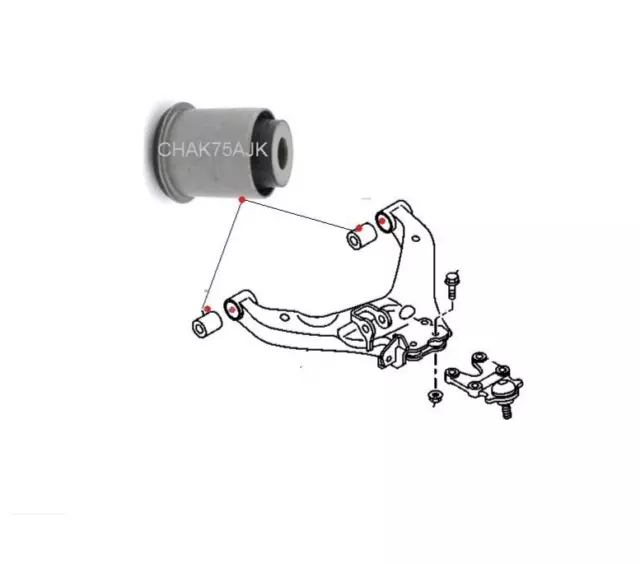 FOR ISUZU PICK UP D-Max 2016-20 FRONT LEFT OR RIGHT HAND LOWER ARM BUSH SET