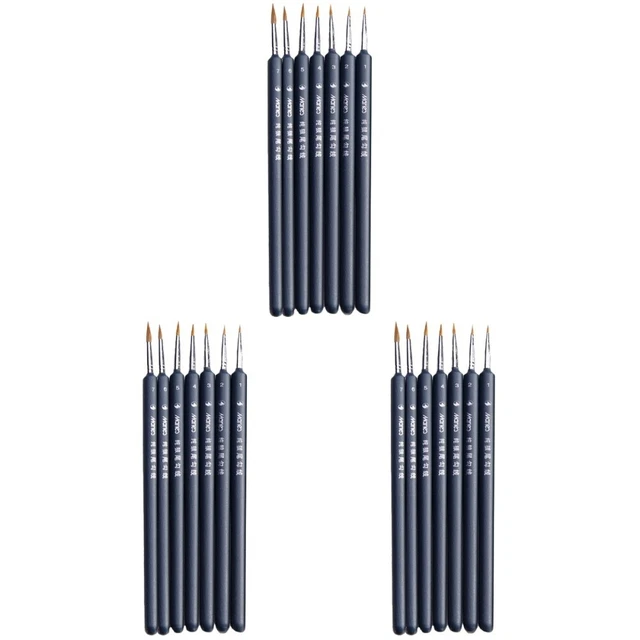 21 piezas Wolf Hair Tip cepillo detalle profesional cepillo fino