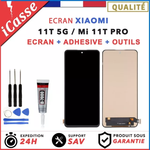 Ecran LCD + Vitre Tactile Pour XIAOMI 11T 5G / MI 11T Pro / POCO F4 + Outils + C