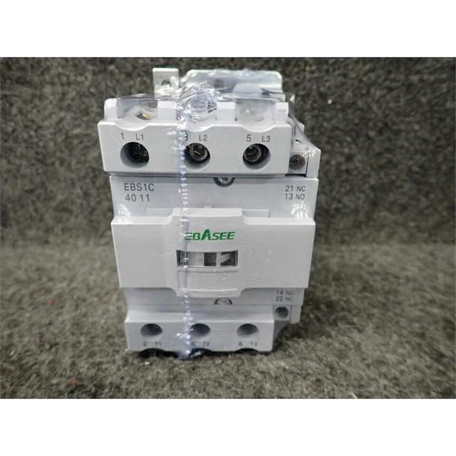 EBASEE EBS1C-4011 40A AC Contactor, 3P, 1NO+1NC, 24VAC