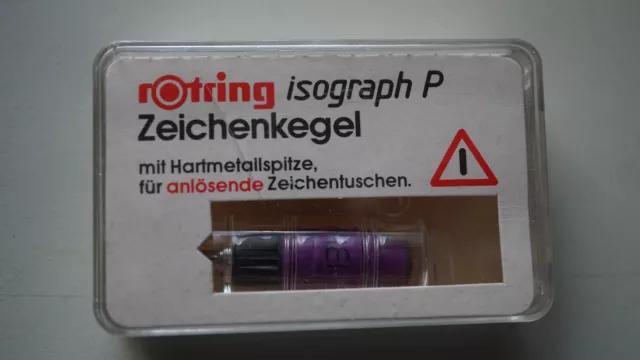 Original Zeichenkegel rOtring Isograph P 0,13 mm NEU/OVP