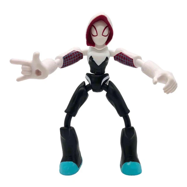Action Figure Flessibile Spider-Man Ghost-Spider 15 Cm – Bend And Flex Hasbro, Con Accessorio Ragnatela - 2