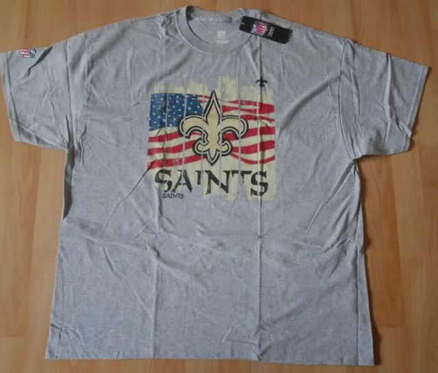 Maglietta Fanwear Nuova/Imballo Originale: New Orleans Saints Nfl! Team Apparel Bandiera Usa S-Xxl